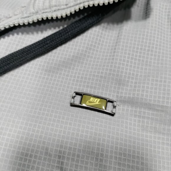 NIKE Sportwear Light Gray Sporty Activewear Hooded Windbreaker Jacket Size XXL - Picture 9 of 16